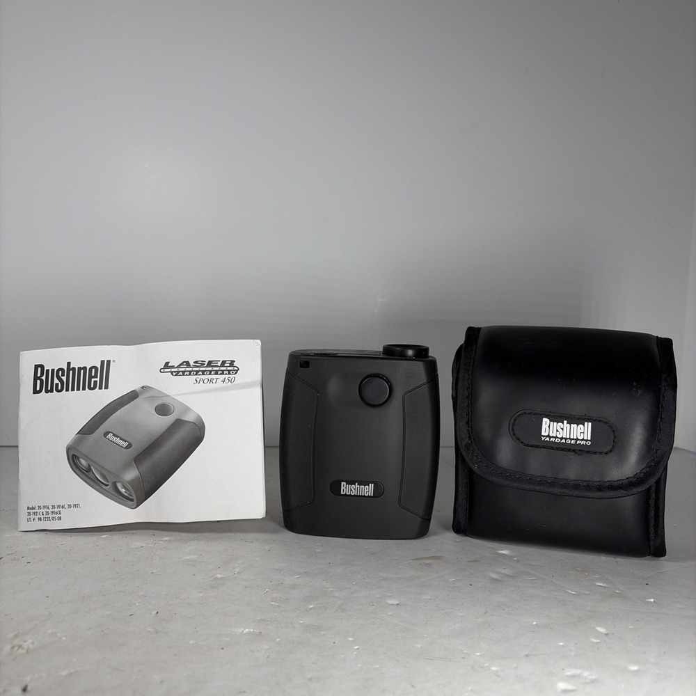 Bushnell Yardage Pro Sport 450 Laser RangeFinder With Case - Read